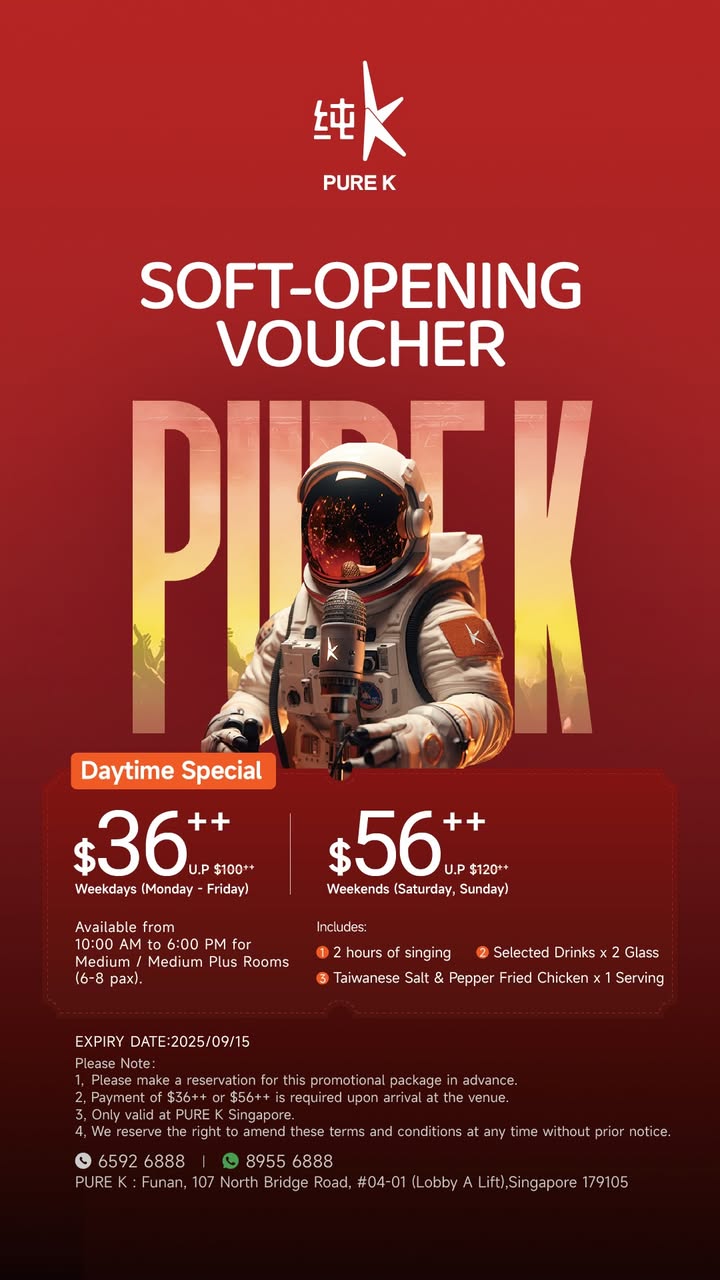 Friends enjoying a singing session at Pure K