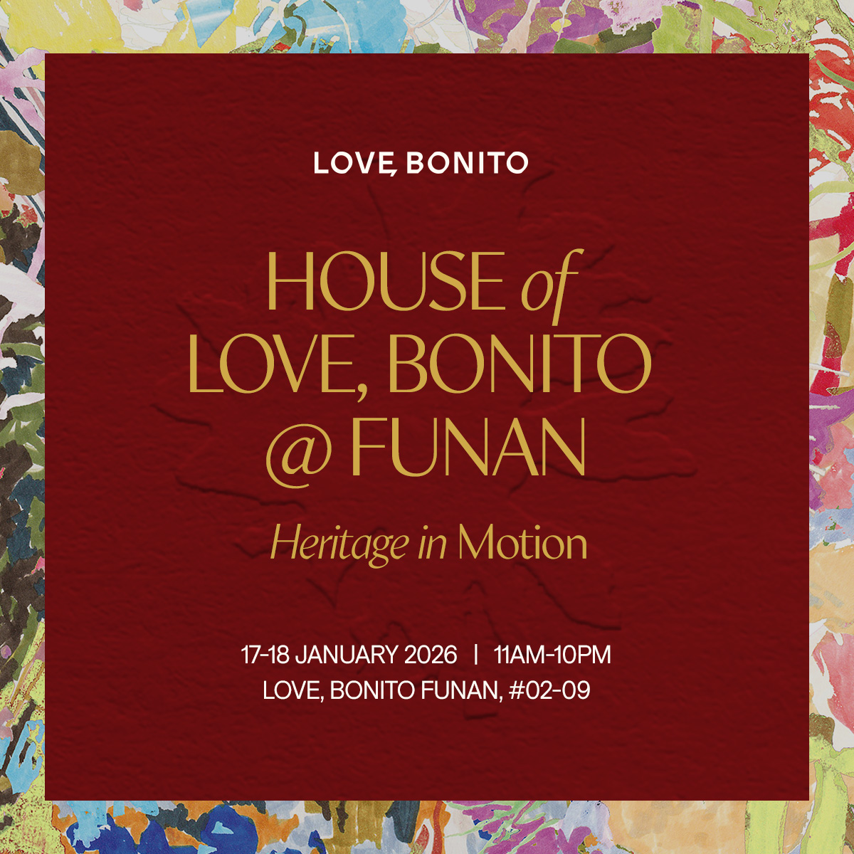 Love, Bonito Lunar New Year Installation at Funan