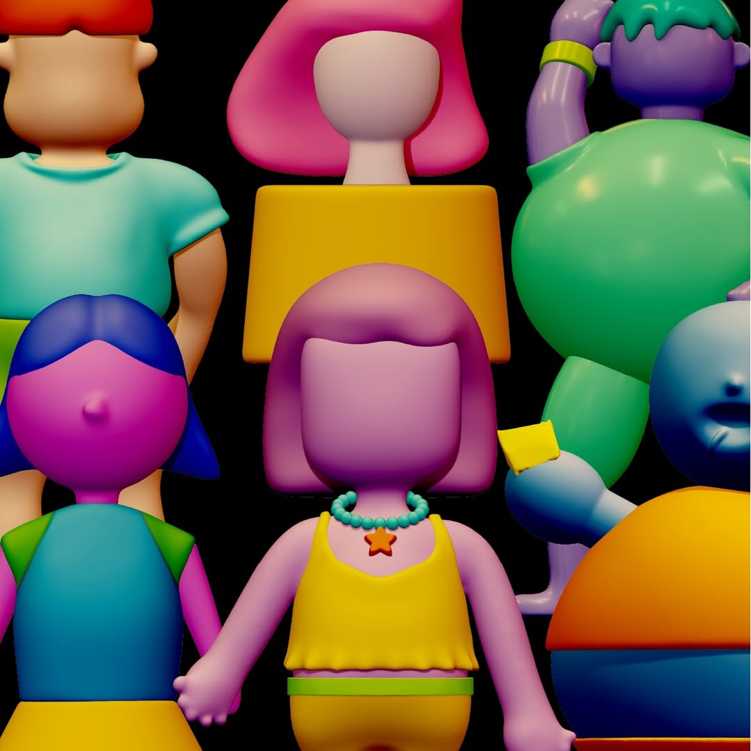 Artistic display at the Voice Art Exhibition in Funan showcasing stories of resilience.