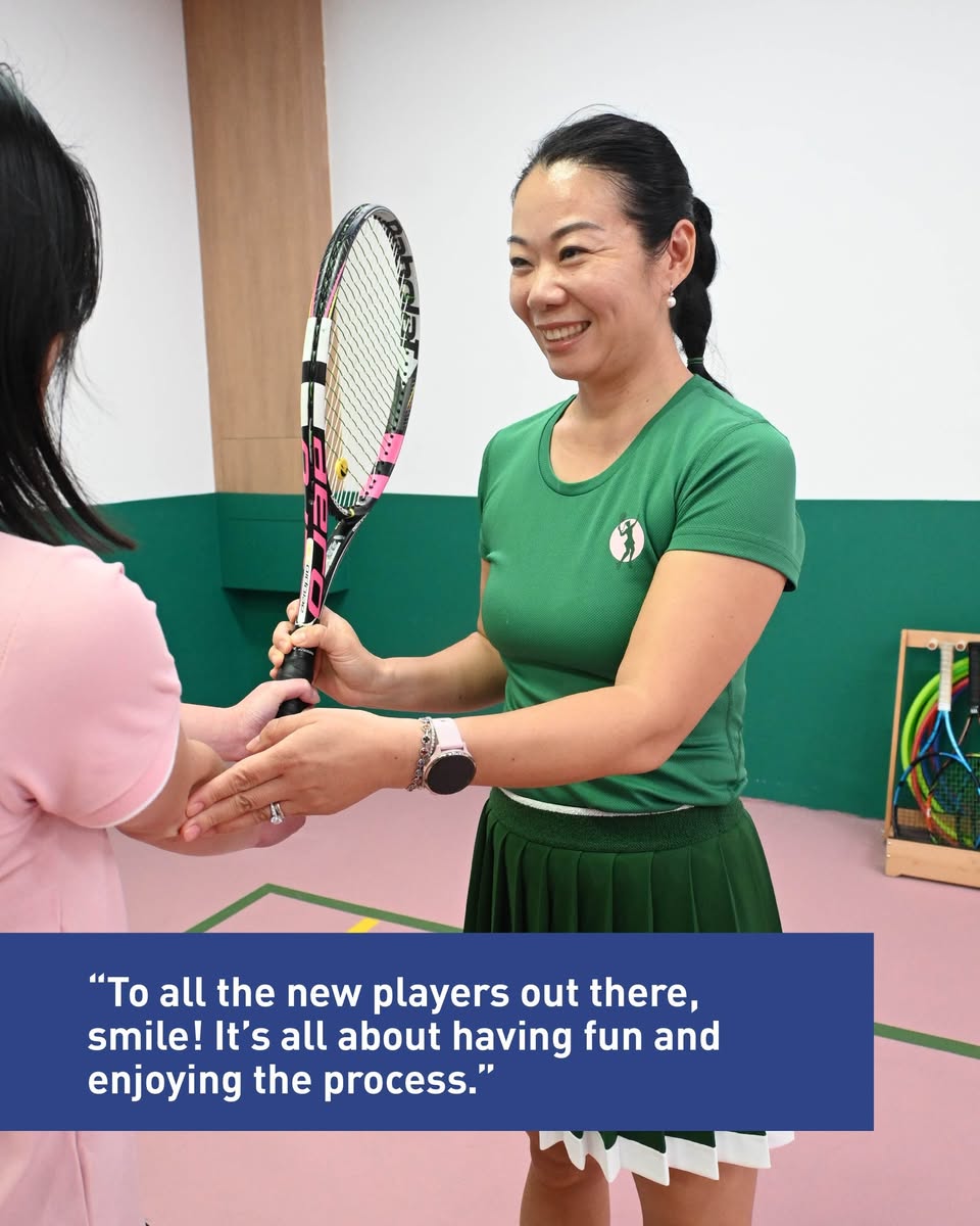 Tess Liu on the court