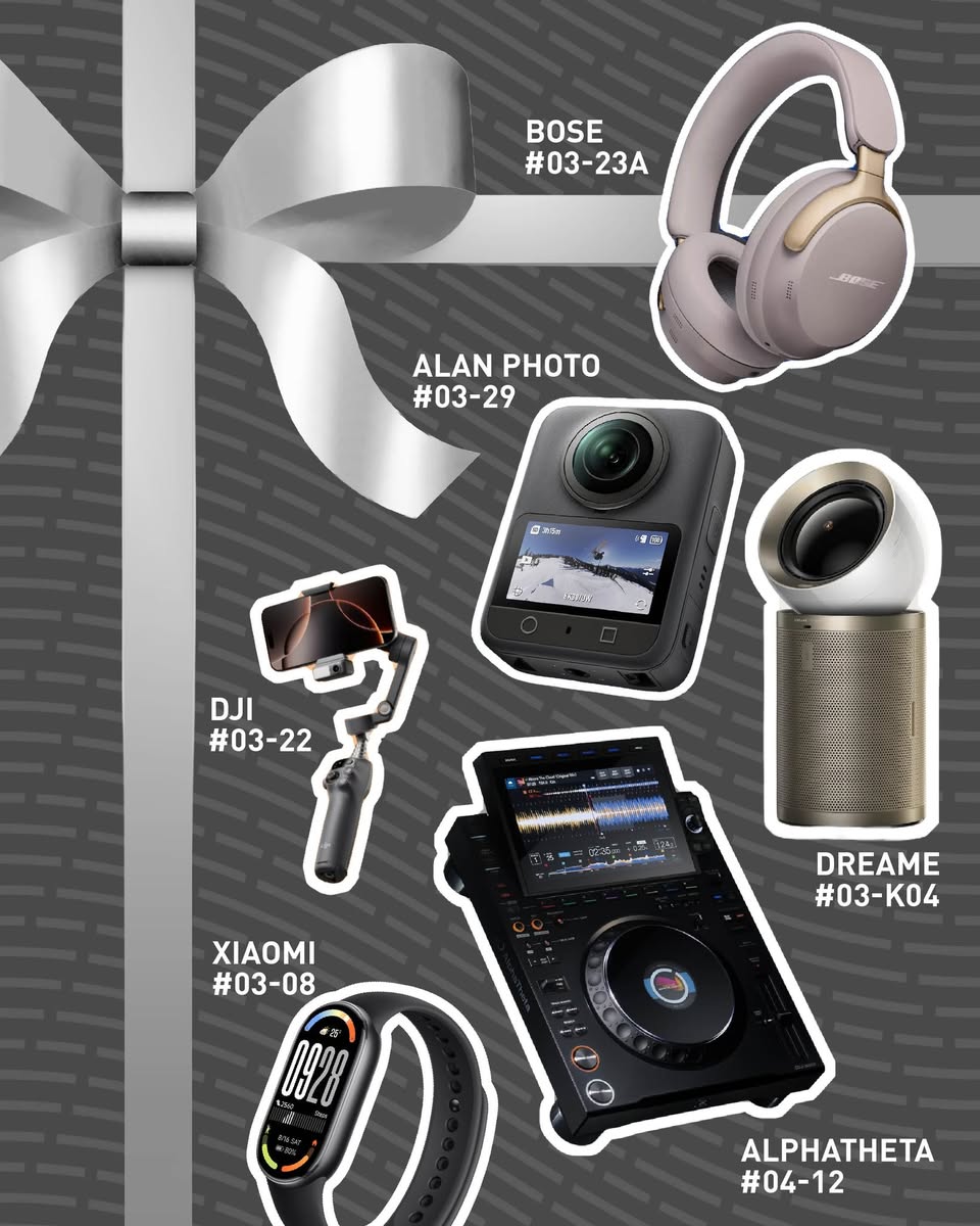 Modern gadgets and electronics suitable for holiday presents