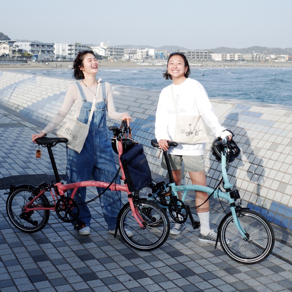 A sleek Brompton bicycle, symbolizing urban mobility and adventure.