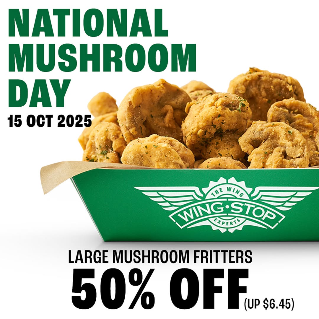 Delicious crispy mushroom fritters from Wingstop