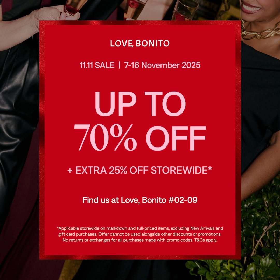 A vibrant display of fashion items, hinting at exciting deals during the 11.11 sale.