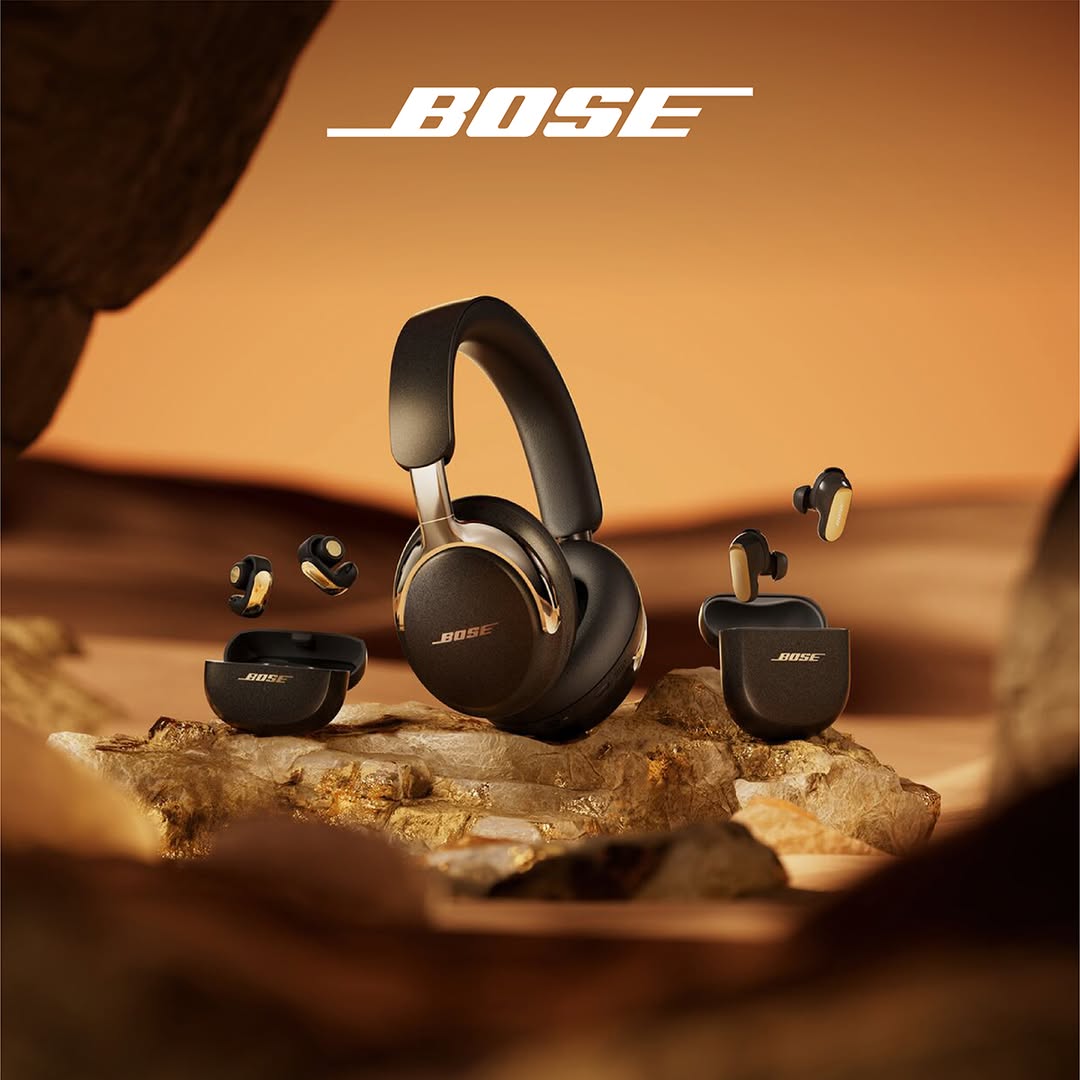 Bose QuietComfort Ultra Headphones and other Bose products on display