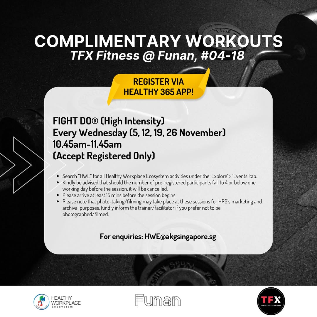 Participants engaged in an energetic FIGHT DO® workout at TFX Fitness in Funan